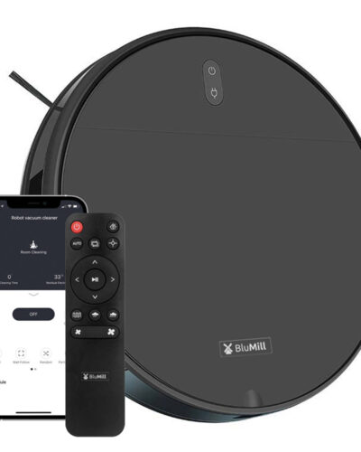 BluMill Robotstofzuiger - met Dweilfunctie - Geschikt voor alle vloertypen - met Afstandsbediening en App