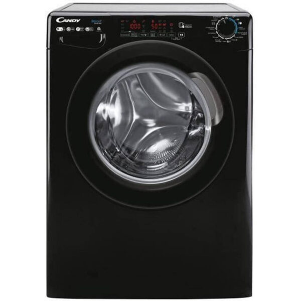 CANDY CSWS496TWMBBE-47 was-droogcombinatie - Wassen 9 kg / Drogen 6 kg - Breedte 60 cm - Klasse A - 1400 tpm - Zwart