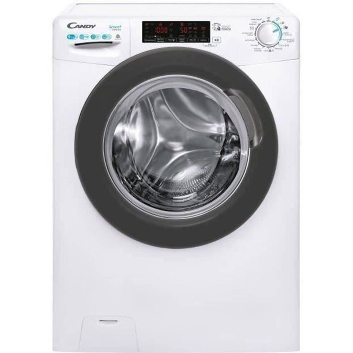 CANDY CSWS496TWMRE-47 was-droogcombinatie - Wassen 9 kg / Drogen 6 kg - Breedte 60 cm - Klasse A - 1400 tpm - Wit