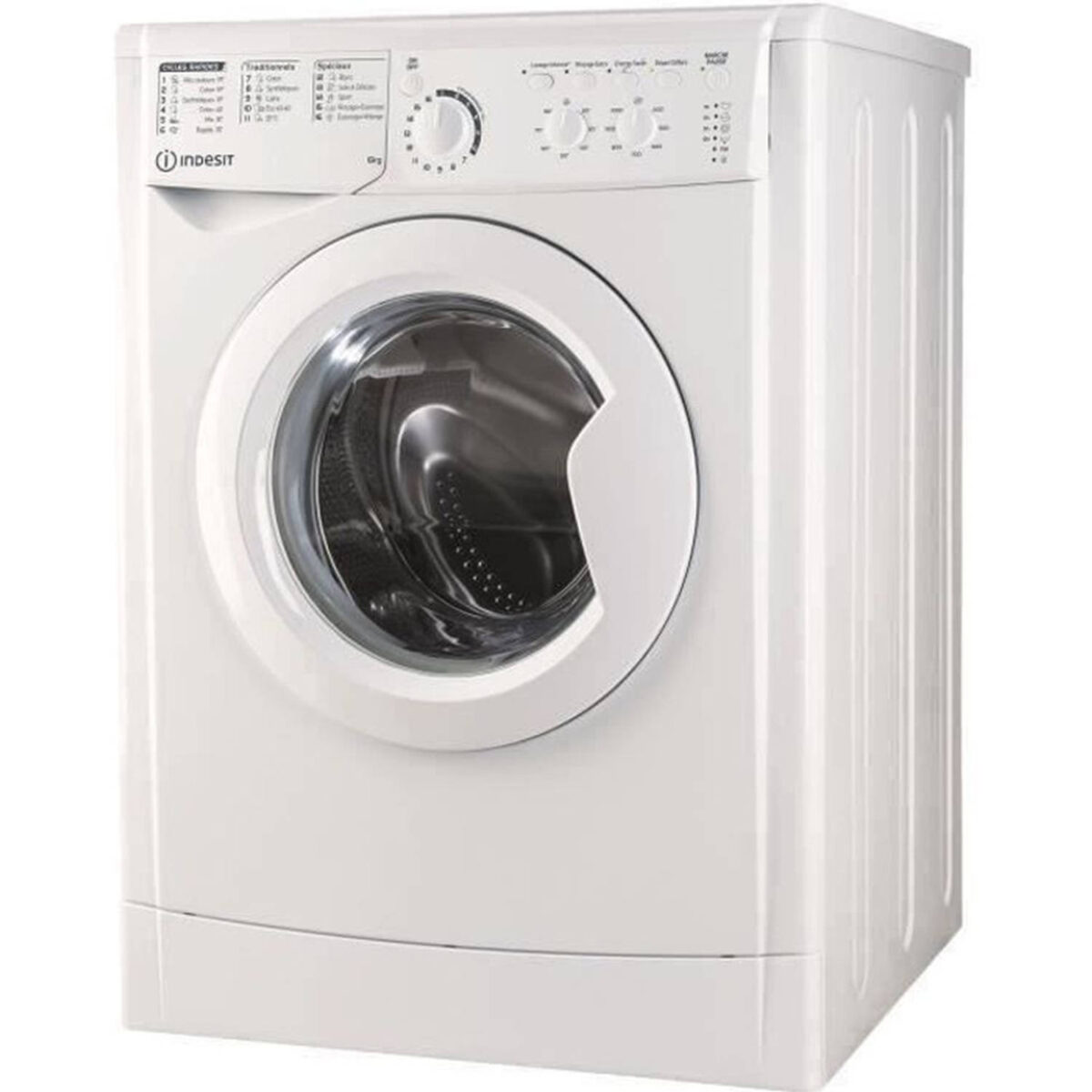 INDESIT front wasmachine EWC61051WFRN - 6 kg - Klasse F - 1000 tpm - Wit