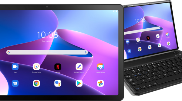 Lenovo Tab M10 Plus (3e generatie) 32GB Wifi Grijs + Just in Case Toetsenbord Hoes QWERTY