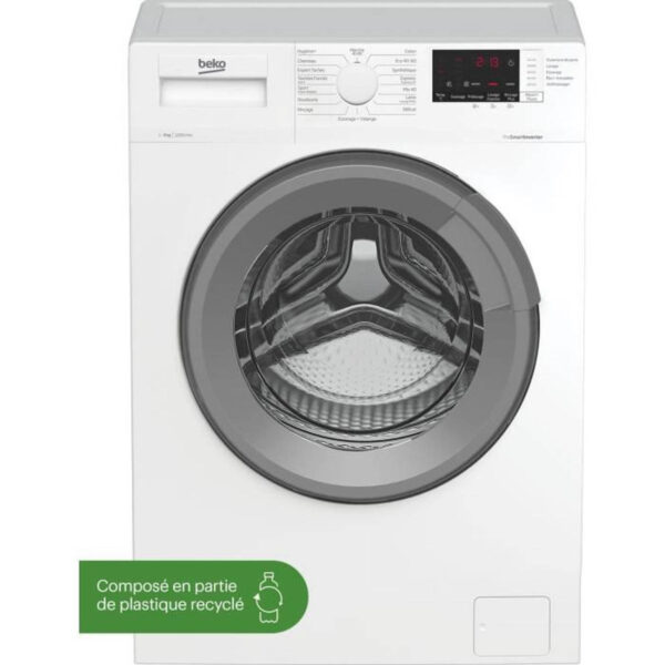 Wasmachine Beko WUV9212XSW - 9 kg - Inductie - L60cm - 1200 TRS/min - Wit