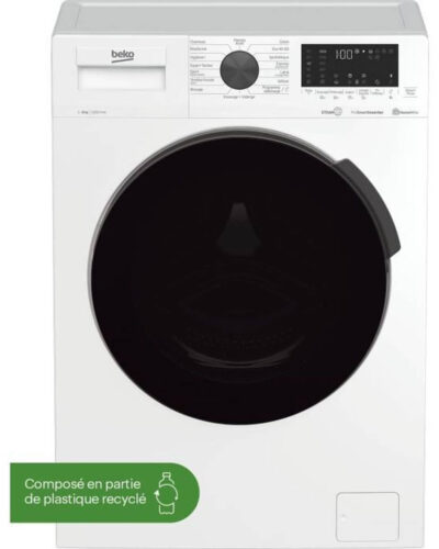 Wasraam Beko WUE8626XBWST - 8 kg - Inductie - L60cm - 1200 tpm - Wit