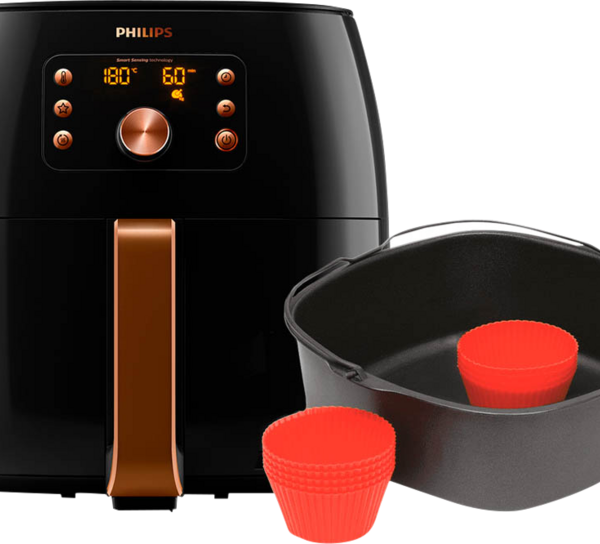 Philips Airfryer XXL Smart Sensing Premium HD9867/90 + Bakvorm